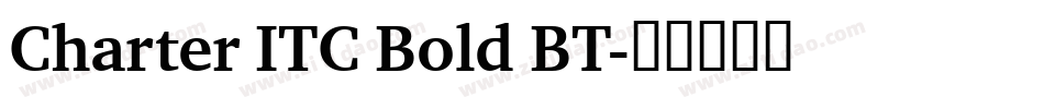 Charter ITC Bold BT字体转换